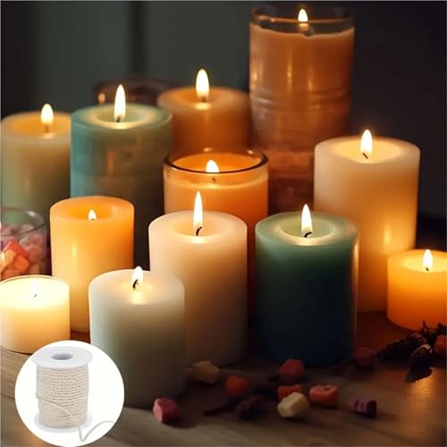 Pabilos de algodón para hacer velas 303 piezas con clips metálicos miniatura 7