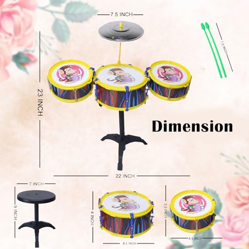 Image of Prime Toys for Kids Playing (Drum Set for Kids)