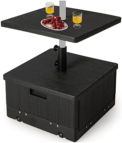 Amazon.com : Outsunny 175lbs Capacity Fillable Umbrella Base with ...