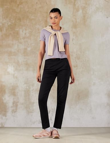 Image of Van Heusen Women's Cotton Lounge Pants | Drawstrings & Side Pockets | Cotton Stretch | Smart Tech Finish| Everyday Pyjamas | At Home Pyjamas | Style 55303