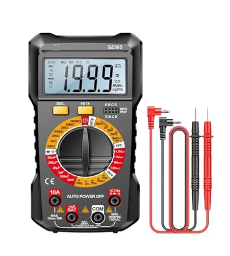 SZ305 Digital Multimeter Professional AC/DC Voltage Ammeter Capacitor hFE Triode NCV Induction