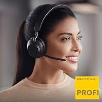 Jabra Evolve2 65 Wireless Headset – Noise Cancelling Microsoft Teams Zertifizierte Stereo Kopfhörer mit Langer Akkulaufzeit – USB-A Bluetooth Adapter – Schwarz – Ansicht 2