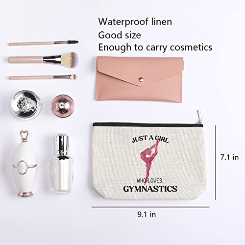 kdxpbpz Gymnastics Makeup Bag for Women Gymnasts Inspirational Gifts Gymnastic Coach Gifts for Women Sports Lovers Birthday Christmas Gifts for Her