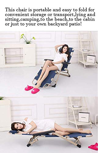 Chaise de pelouse de qualité supérieure supportant 200 kg noir - 8