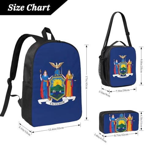 Sac à dos New York polyvalent 3 en 1 avec trousse noire