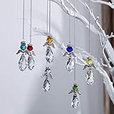 Hanging Crystal Guardian Angel Window Sun Catcher Rainbow Maker,Set of 7