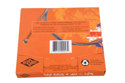 Rotosound Sm665 Swing Bass 66 Stainless Steel 5 String Bass Guitar Strings (40 60 80 100 125) #TOP1