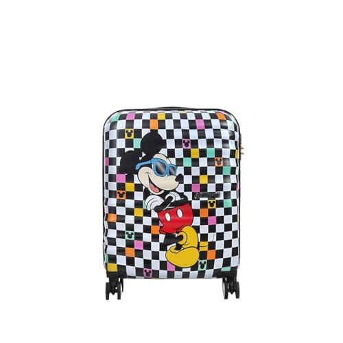 American Tourister Wavebreaker Disney, Spinner S, Handgepäck, 55 cm, 36 L, Mehrfarbig (Mickey Check)