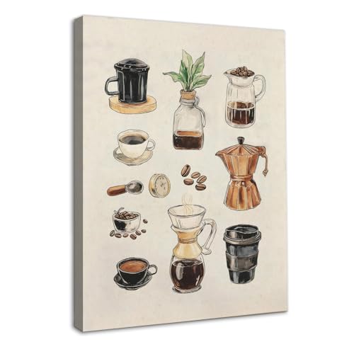 Décoration de Café de Cuisine affiche vintage expresso pour bar chic