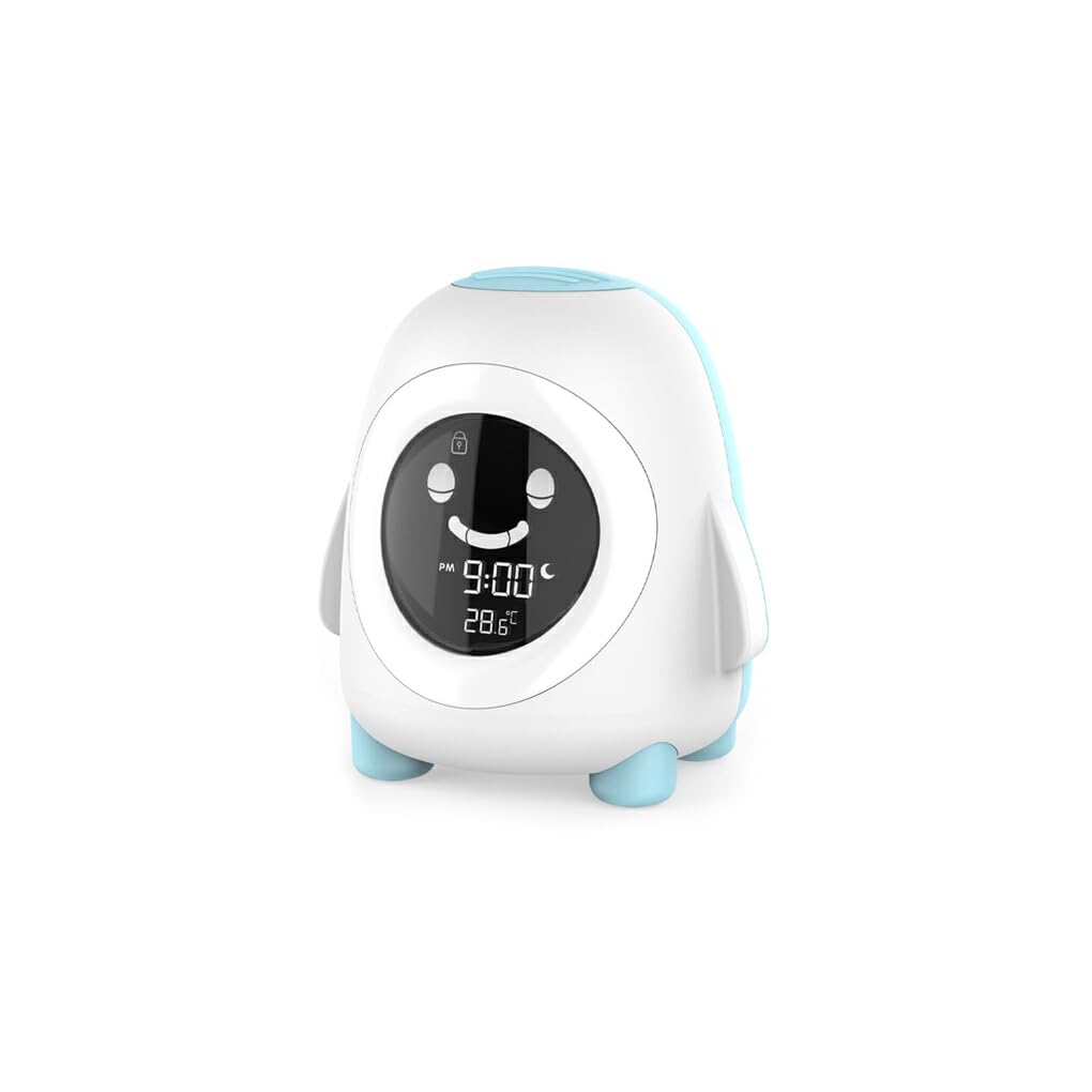 IOIUSKKU Reloj Despertador Digital con Pantalla de Temperatura de Animales de Dibujos Animados para Oficina, guardería, mesita de Noche, Temporizador de Siesta, luz Nocturna