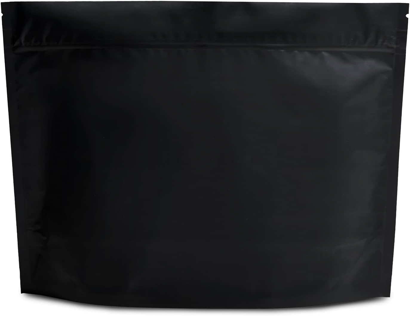 50 Pieces Matte Black 12"x9"x4" Resealable Stand Up Pouch ASTM-D3475 Standard Child Resistant Exit Bags