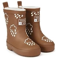 Grass & Air Toffee Brown Colour-Changing Kids Wellies, Unisex Childrens Welly Boots for Babies, Toddlers and Children