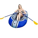 ▶ diseño inflable: El diseño inflable hace que el barco fácil de plegar. Cuando no se necesita nuestro bote, puede ser convenientemente almacenado y transportado. Durante las vacaciones de verano, es fácil de transportar y de transporte, es la mejor opción para sus vacaciones agua. Rafting o pesca al aire libre ..