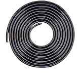 Vibsky Schwarzer 8 mm PVC-Tropfschlauch, 10 m, für Wasserleitung, Garten, Landwirtschaft, Gewächshaus, Bewässerung, Sprinkler