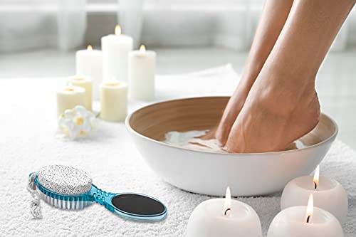 Decorrack 4 In 1 Pedicure Paddle Kit Tool With Pumice Stone For Feet, Foot Hand Toe Nail Cleaning Brush, Metal File And Emery Board, Manicure Pedicure Foot Rasp Callus Corn Remover Pedi Set (1 Pack) #TOP6
