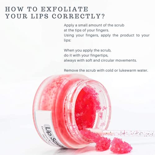 All In Beauty Lip Scrub, Lip Mask Sugar Scrub Exfoliator & Moisturizer, Lip Care Exfoliating Scrub And Lip Moisturizer For Chapped And Dry Lips, Lip Repair For Soft Lips Treatment (Strawberry Scrub) #TOP2
