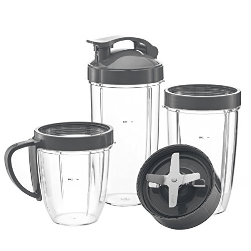 Preferred Parts Cups & Blade Replacement Set - Compatible with NutriBullet Blender | 7-Piece Set Blender Accessories Compatible with NutriBullet