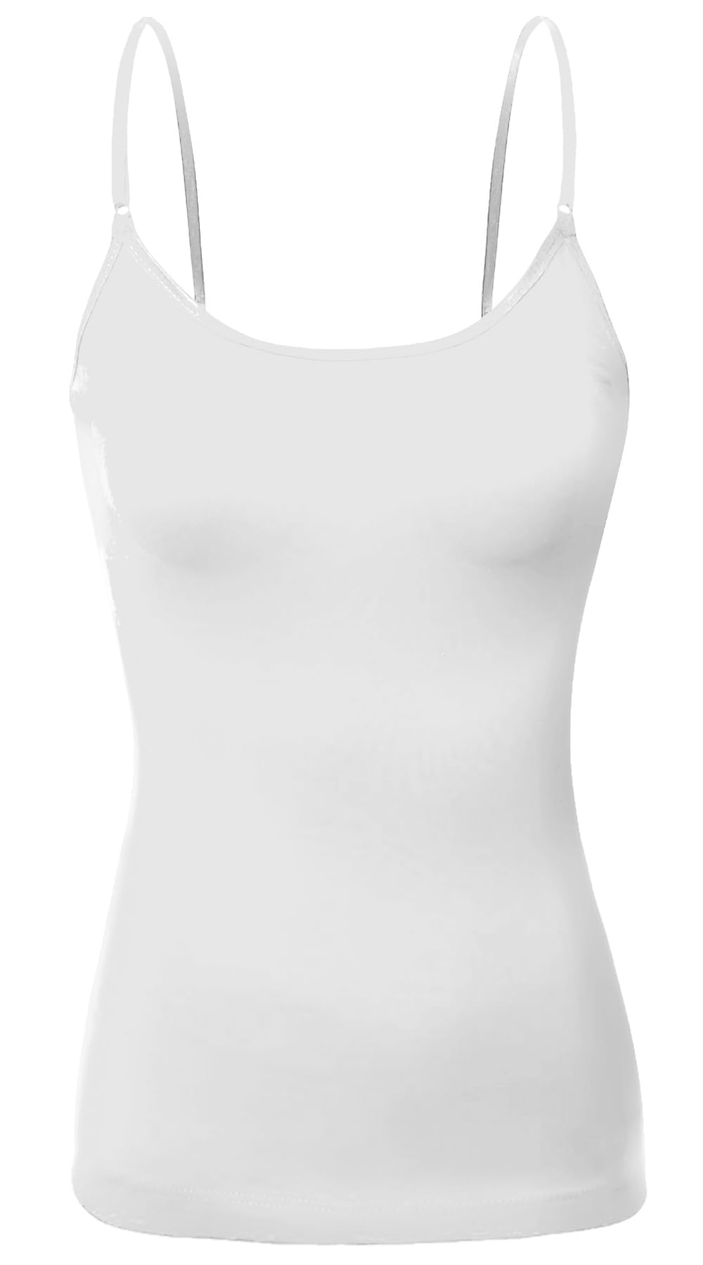 FitsclothWomen's Seamless Adjustable Spaghetti Strap Camisole Tank Top for Smooth Comfort Fit