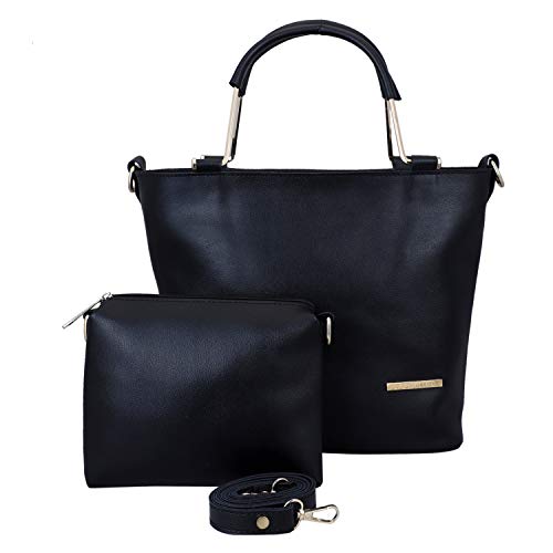 LAPIS O LUPO Women Fashion Synthetic Leather Handbags Shoulder Bag and Sing bag 2pcs Set