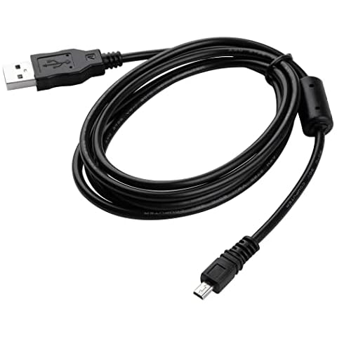 PDEEY UC-E6 USB Cable, Charger Replacement for Nikon Coolpix L830 S3300, Fujifilm Camera, (Mini 8P, 3.3 FT) Cover