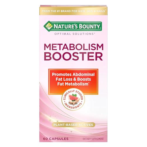 Nature’s Bounty Optimal Solutions Metabolism Booster Supplement, Boosts Fat Metabolism,