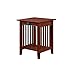 Atlantic Furniture Mission Printer Stand with Charging Station, Walnut