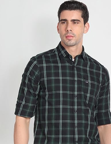 Image of Arrow Men's Cotton Solid Slim Fit Shirt
