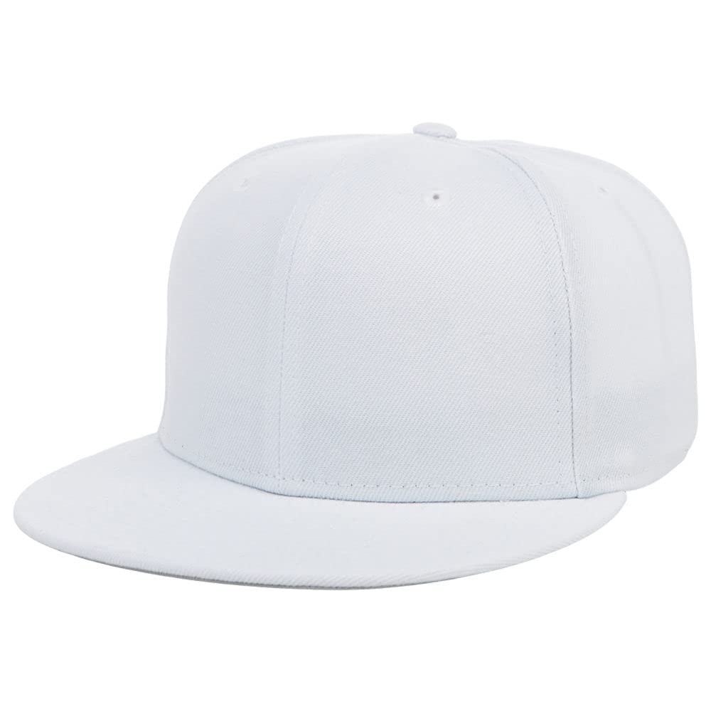 Blank Premium Full Court w/Colored Under Visor Fitted Cap