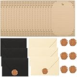 [Cadeau idéal] Cette élégante enveloppe est parfaite comme cadeau pour les adultes, les amis ou pour vous-même. Les cachets de cire sont autocollants. Décollez simplement le support adhésif et collez-la sur une enveloppe pour la sceller.