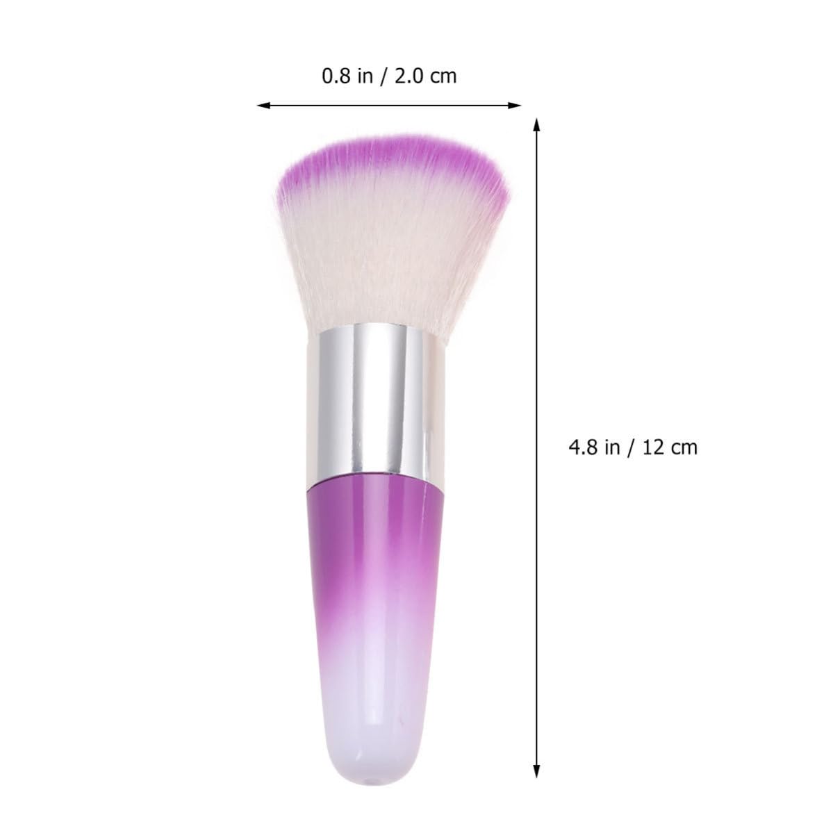 Soft Nylon Nail Dust Brush Set Portable and Convenient Carrying 2pcs for Acrylic Nails for Professional Manicure Use