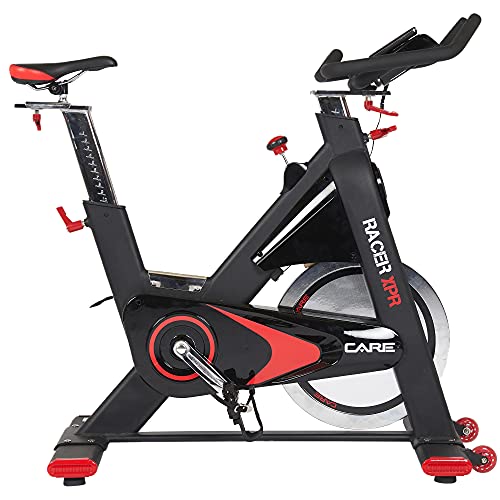 CARE FITNESS - Racer XPR électronique - Spin Bike Haut de Gamme - Vélo d’Appartement Spinning - Vélo Spinning électronique - Poids d’inertie 24 kg - Transmission par Chaine - Vélo Appartement Care
