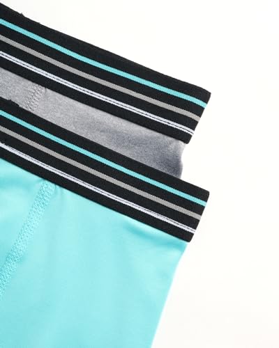 ONLY BOYS' Underwear - 2 Pack Performance Compression Boxer Briefs - Microfiber Active Boxer Briefs for Boys (8-18)2