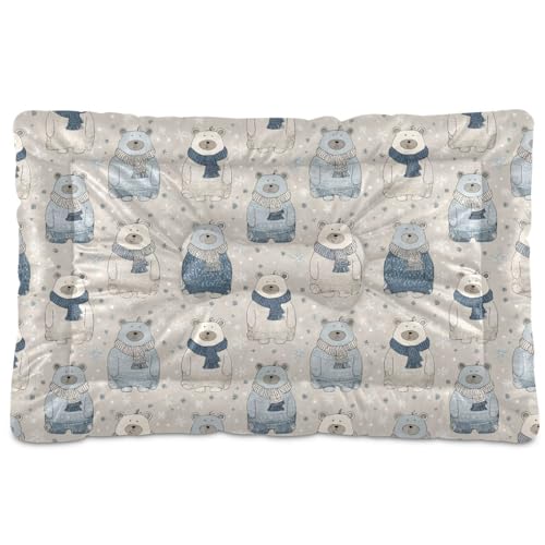 siphylline Colchoneta de dormir para mascotas, antideslizante, suave, cómoda, para perros grandes, jumbos, medianos y pequeños, 24 x 18 pulgadas