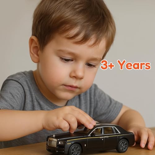 Image of PLUSPOINT Diecast Model Car Pull Back Action Vehicles Alloy Simulation Supercar with Openable Doors Lights and Sound Toy for Kids and Collectors Perfect for Play & Display Gift for 3+ Year Boys