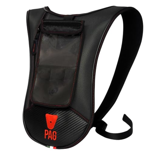 - Porta Cellulare Moto - Borsello Impermeabile Schiena Moto - Marsupio Uomo Donna Passeggero - Accessorio Moto per Viaggi - Idea Regalo