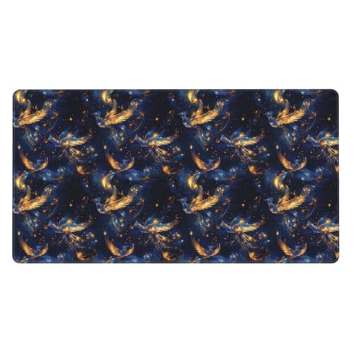 Tapis de souris pour ordinateur portable grand format anti-effilochage