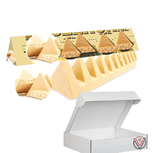 Image of Golden Caramel With Honey & Almond Nougat Chocolate Bar 360g With Gift Box (2 Bars)