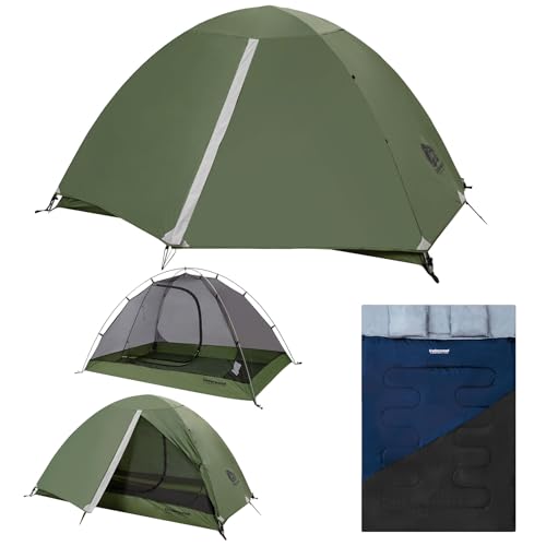 Carpa para 2 Personas con Bolsa de Dormir Doble miniatura 1