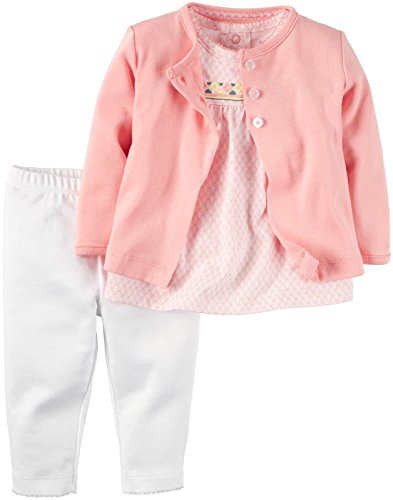 Carter's Baby Girls 3 Pc Sets 126g258, Pink, 6 Months