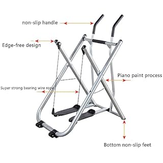 Folding Exercise Bike Elliptical Machines, Elliptical Cross Machines for Home Use, Fitness Equipment Home Gym Exercise Bike Workout Air Walkers, Cardio Dual Trainer Upright for Home Gym Exercise