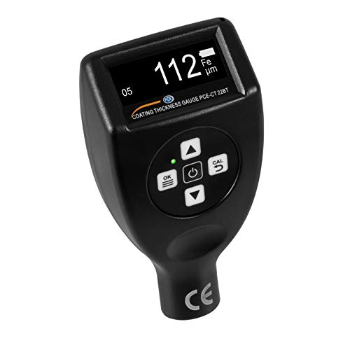 Instruments Bluetooth Dickenmessgerät PCE-CT 22BT Liveansicht + Analyse App ± 1 µm + 2% 0 … 1500 µm Fe + Nfe