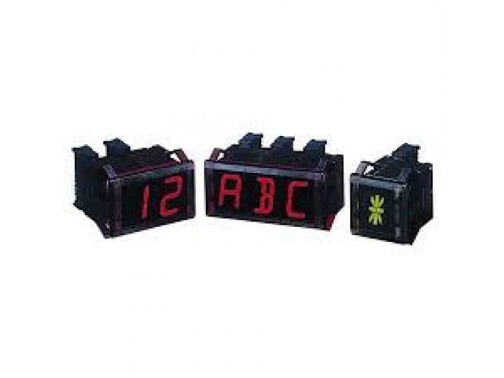 DA60-RT, Display, W33.6 X H60mm LED, Red, 16-Segment, RS485 Communication Input, 12-24 VDC