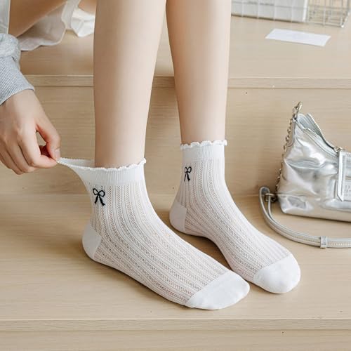 Yomutiur Women’s Seamless Socks - Anti-Pilling, Lightweight, 5 Pairs3