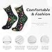BoomDragon Boys Girls Fashion Ankle Sock Cushioned Crew Socks for Training, Soccer, Trekking, Christmas Bells Arch Support Athletic Running Socks