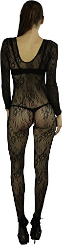 Image of ToBeInStyle Women's Long Sleeve Bodystocking Bodysuit Lingerie Regular & Plus Sizes