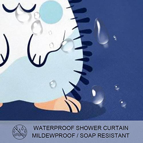 Rideau de douche imperméable anti moisissure avec crochets pour baignoire - 4