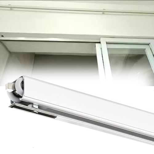 Sliding Door 30 Inch Door Track Kit Silver, Rolling Barn Door Hardware Kit Exterior Garage/Rieles para Puertas Corredizas, Aluminium Pocket Door Rail System(30inch/76cm)