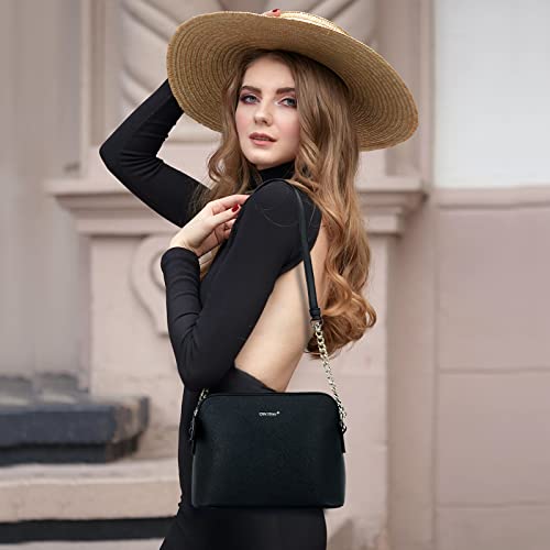 Image of TANTOMI Small Crossbody Bag for Women, Vegan Leather Handbags Shoulder Bag for Travel, Cross Body Purse with Adjustable Strap