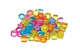 Urban Essentials Reusable Ice Cubes - Quick Freeze Colorful Plastic Square Ice Cubes For Drinks Wash