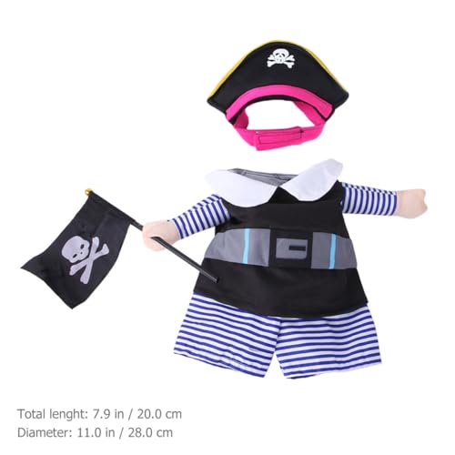 Disfraz Pirata para Perros y Gatos Talla S Beaupretty miniatura 2